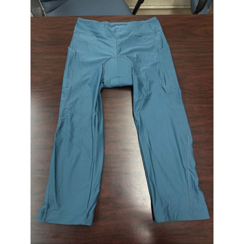 Bikewa Slate Blue Padded Capri Bike Leggings Size Medium